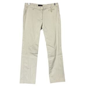 Armani Jeans Womens 28 Beige Mid Rise Ankle Straight Stretch 30x27 Neutral AJ